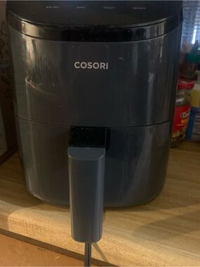 Black Air Fryer - Compact Home Kitchen Cooker